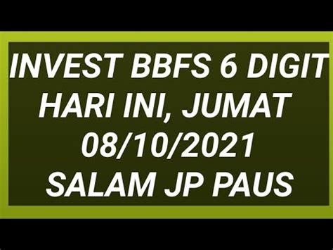 RUMUS BBFS 6 DIGIT SEMUA PASARAN .